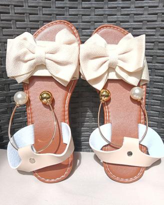 Sandali donna beige