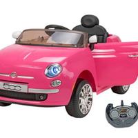 Auto Elettrica Fiat 500 Rosa RC 12V  radiocomando