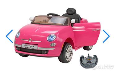 Auto Elettrica Fiat 500 Rosa RC 12V  radiocomando