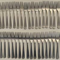 Set posate Calderoni in alpacca argentata vintage