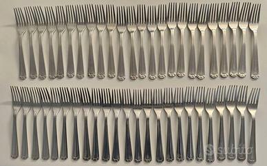 Set posate Calderoni in alpacca argentata vintage