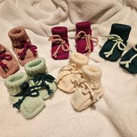 Calzini/Scarpine per neonati fatte a mano