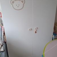 Lettino PALI bambina  cameretta armadio fasciatoio