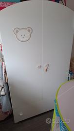 Lettino PALI bambina  cameretta armadio fasciatoio