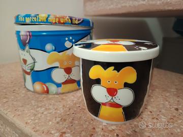 Tisaniera Excelsa in porcellana fine con latta