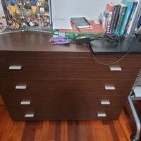 Camera con letto da una piazze e mezza color wenge