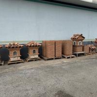 Comignoli colonne casseri veri mattoni