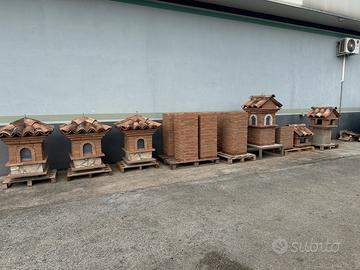 Comignoli colonne casseri veri mattoni