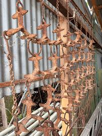 Erpice antico da traino