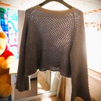 🤎 Maglia traforata elegante – Maniche ampie 🤎