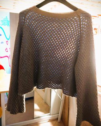 🤎 Maglia traforata elegante – Maniche ampie 🤎