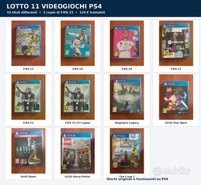 Lotto 11 Videogiochi PS4 Originali Funzionanti