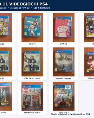 Lotto 11 Videogiochi PS4 Originali Funzionanti