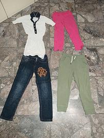 Lotto vestiti bambina 6anni