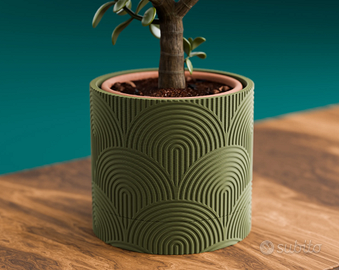 Vaso e sottovaso per piantine
