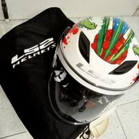 casco moto jet mod.Croco White  LS2  bambino tg M