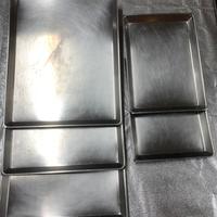 Vassoi rettangolari in acciaio