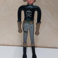 Pupazzo in gomma vintage anni '70 Capitan Harlock