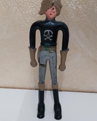 Pupazzo in gomma vintage anni '70 Capitan Harlock