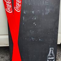 Rara Coca Cola sci insegna vintage design