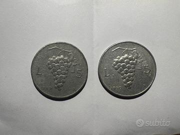 5 Lire 1949 e 1950