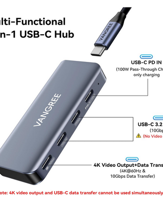 HUB USB Tipo-C + Video 4K (tipoC) – NUOVO