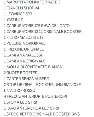 oggetti/accessori per Minarelli 