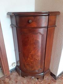 Mobiletto angolare in legno
