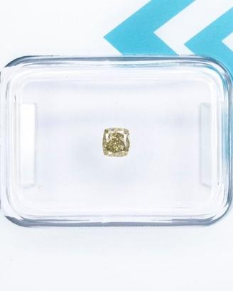 Diamante Naturale Fancy Intenso Giallo Verde