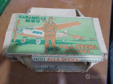 Scatola cartonata caramelle mou anni 40