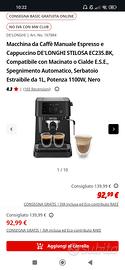 Macchina caffè De longhi stilosa Ec235 nera