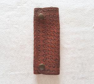 Astuccio Portachiavi vintage in vero cuoio 6 ganci