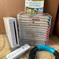 Nintendo Wii console + 15 giochi + volante +gun