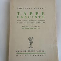 Libro "Tappe Fasciste " di Giovanni Agnesi