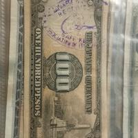 Banconota 100 pesos occupazione Japan