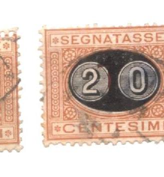 - francobolli Regno d'Italia 1890 segnatasse - 