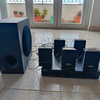 impianto stereofonico con lettore dvd