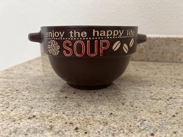 Tazza jumbo zuppiera ceramica con manici