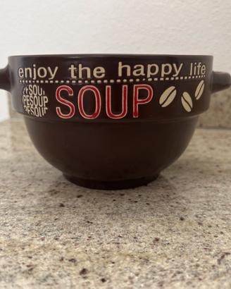 Tazza jumbo zuppiera ceramica con manici