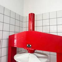 Pressa idraulica verticale rossa da 70