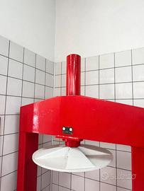 Pressa idraulica verticale rossa da 70