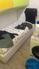 Letto singolo a cassettone