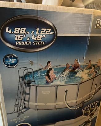 Pali per piacina Bestway rotonda 4,88m X 1,22