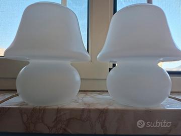 Coppia di Lampade "Mushroom" Vintage