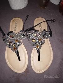 infradito con strass