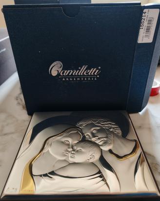 Quadretto Sacra Famiglia in argento Camilletti