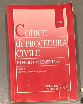 CODICE di PROCEDURA CIVILE E LEGGI COMPLEMENTARI