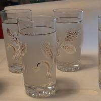 Bicchieri smerigliati anni '60