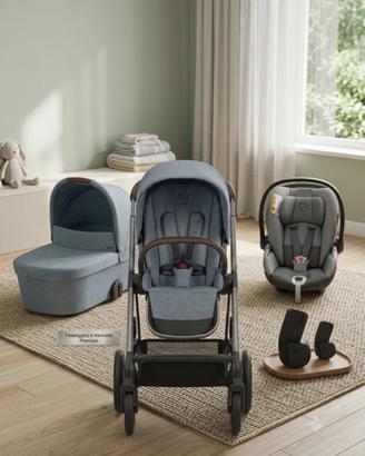 Cybex trio con navicella e ovetto e passeggino