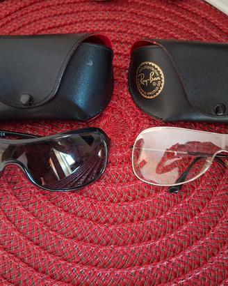 Due paia di Ray Ban da donna 100% UV protection 